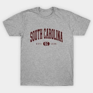 South Carolina Arch Distressed Vintage Maroon T-Shirt